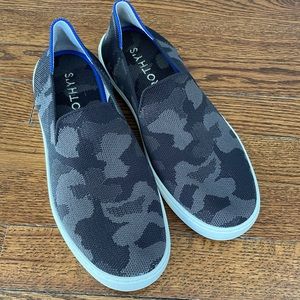 Rothy's Grey Camo Slip On Sneaker Size 9
